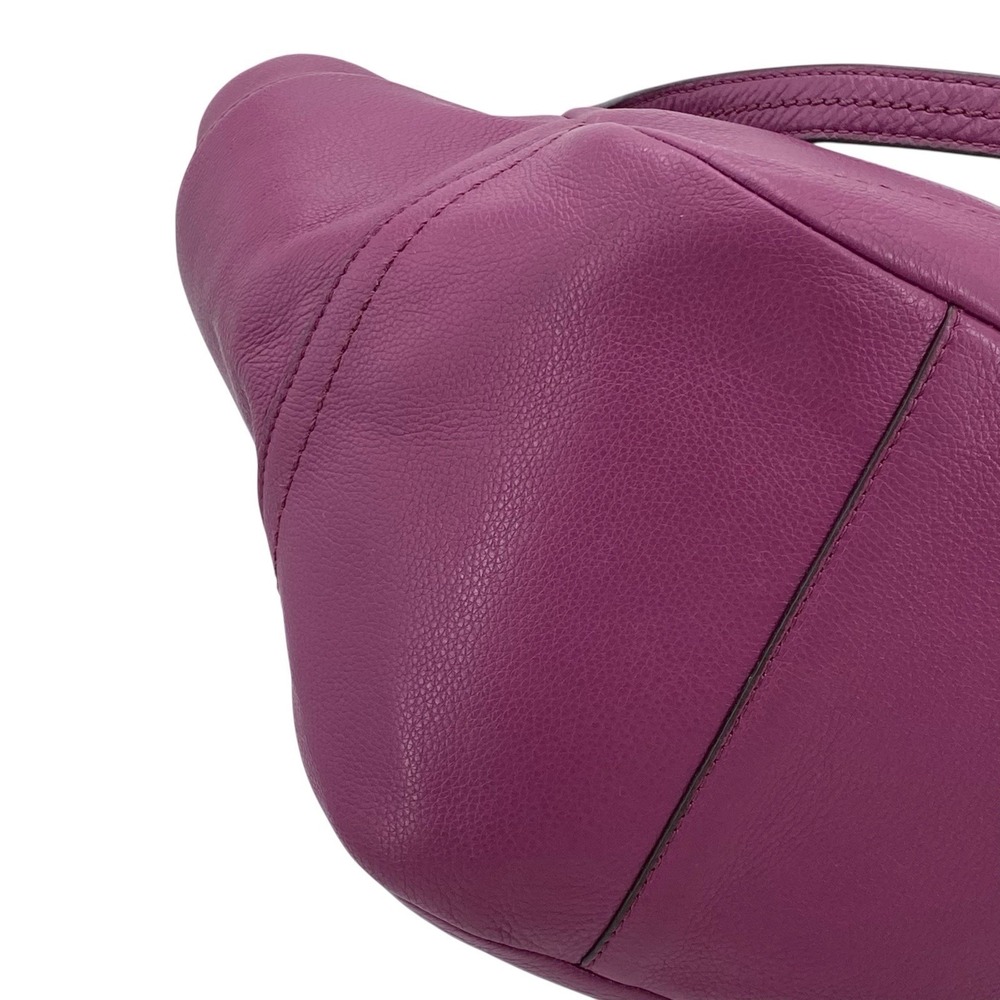 Coach Park Carrie‎ Purple Leather Satchel Tote Shoulder Bag F23284 - Picture 10 of 16